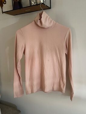 Baby pink turtleneck long sleeve sweater size XS